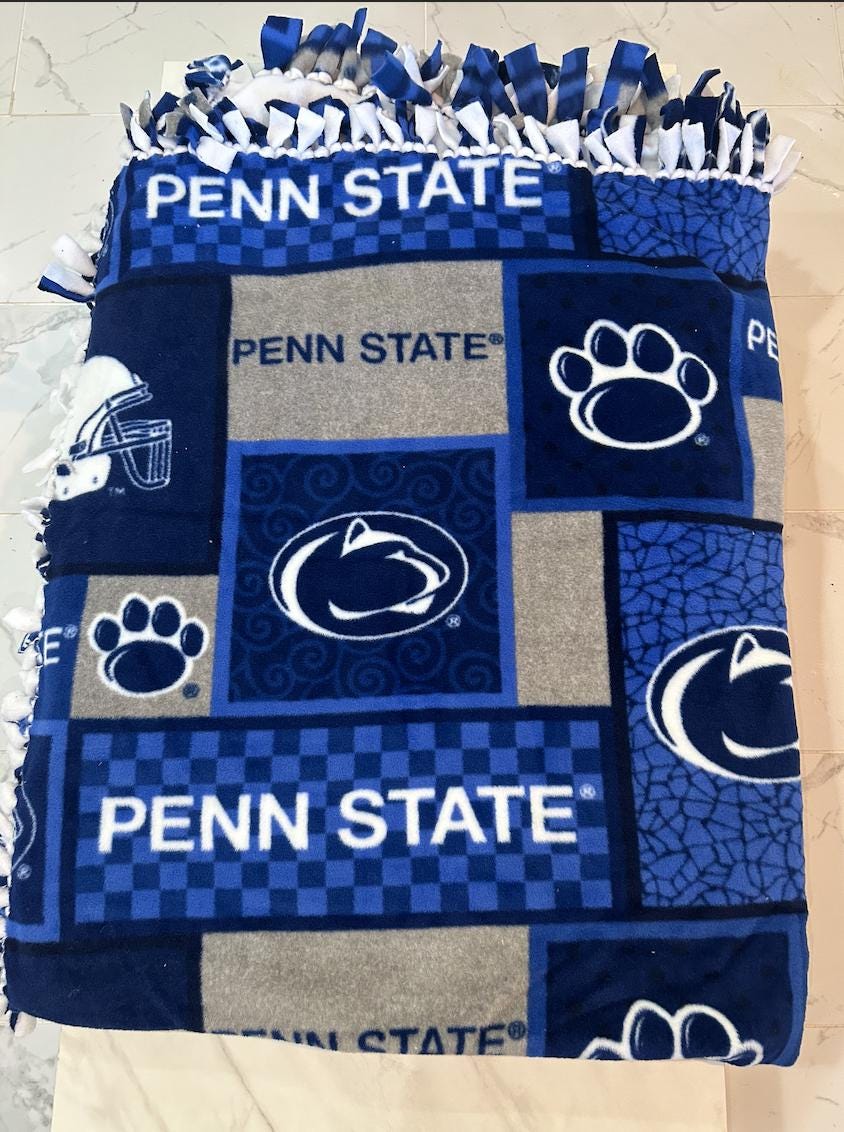 House divided and Custom Sports Fleece Tie Blankets and Throws