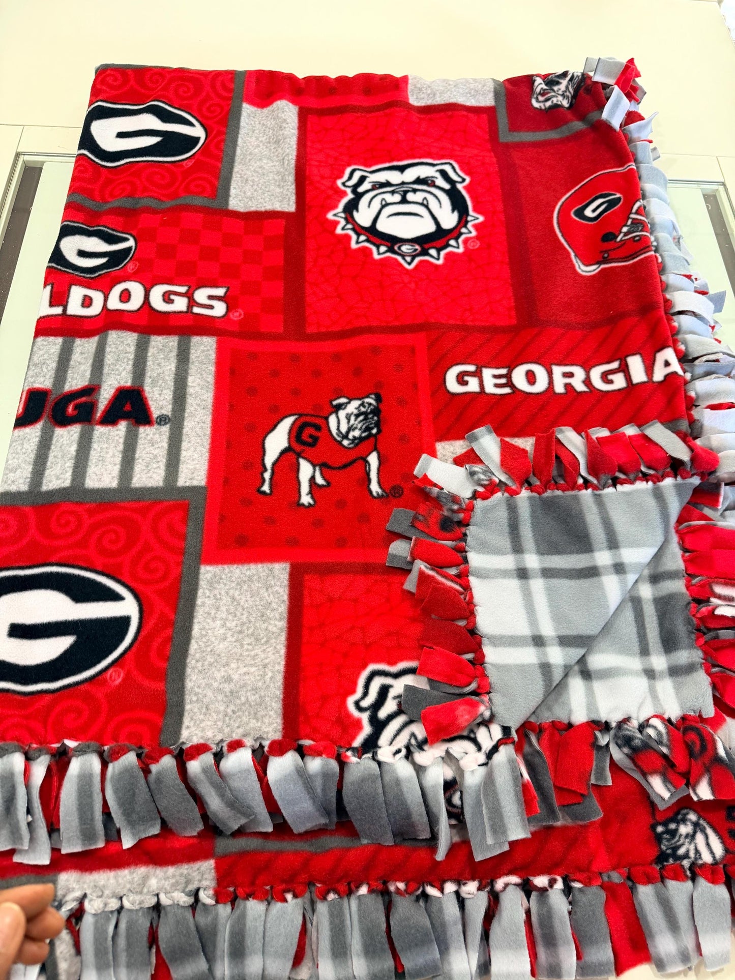 Georgia Bull Dog Blanket